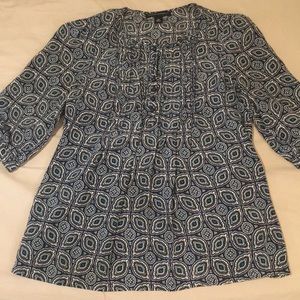 Banana Republic floral print 3/4 sleeve blouses